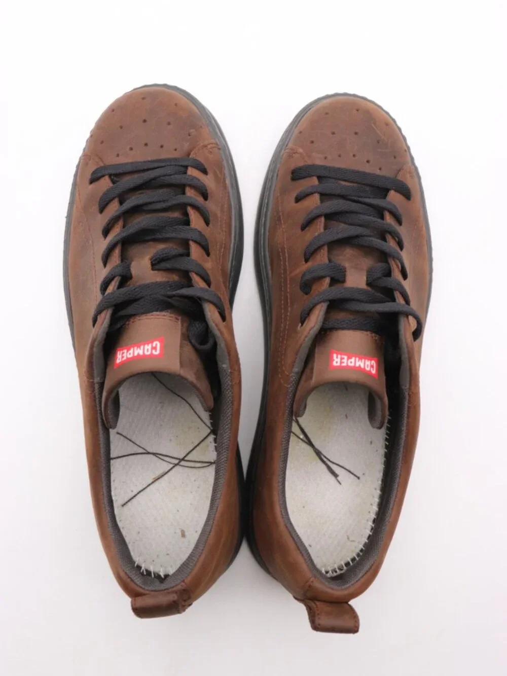 Camper Runner Four Sneakers Men's Size EU 43 Brown Leather Lace Up